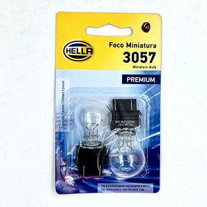 2x New OEM Hella 3057 Miniature Bulb Tail Turn Park 12V27/7W Foco Miniatura